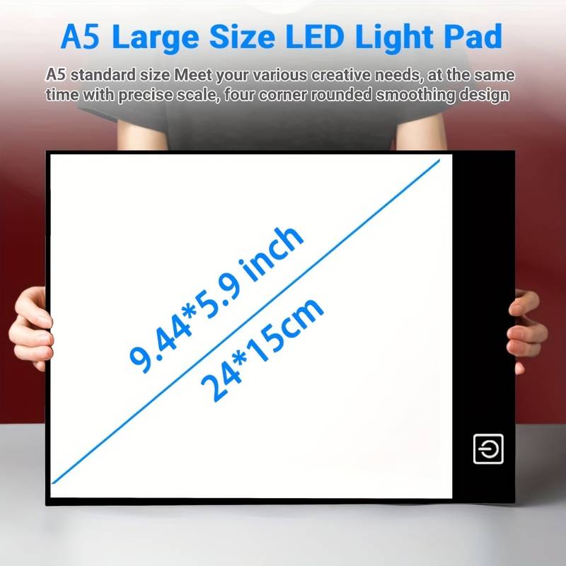 LED Light Tracing Box, 3 Level Dimmable Painting Light Board Accessories  Drawing Copy Board For Artist Drawing Anime Tracing Pad